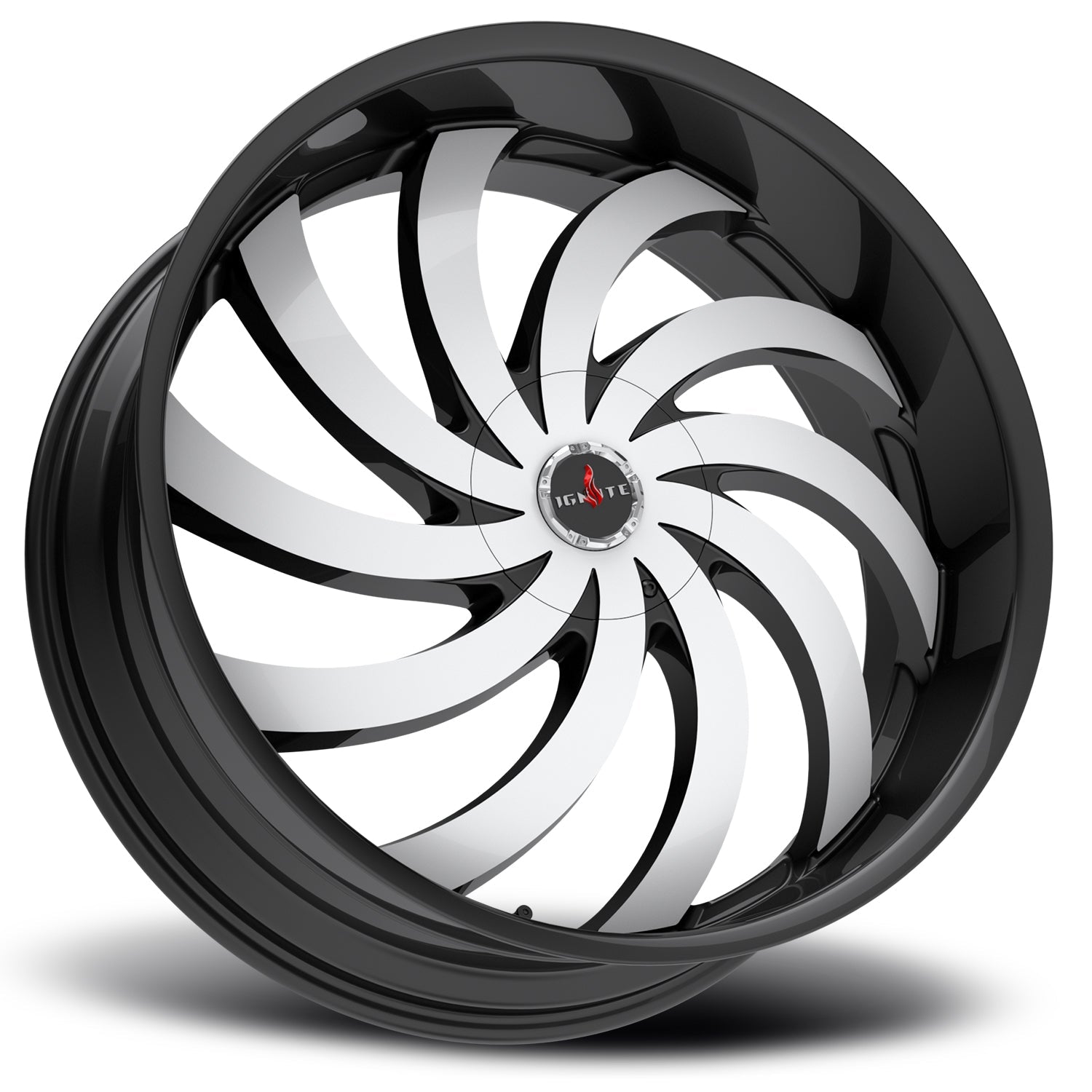 Flame Gloss Black Machined
