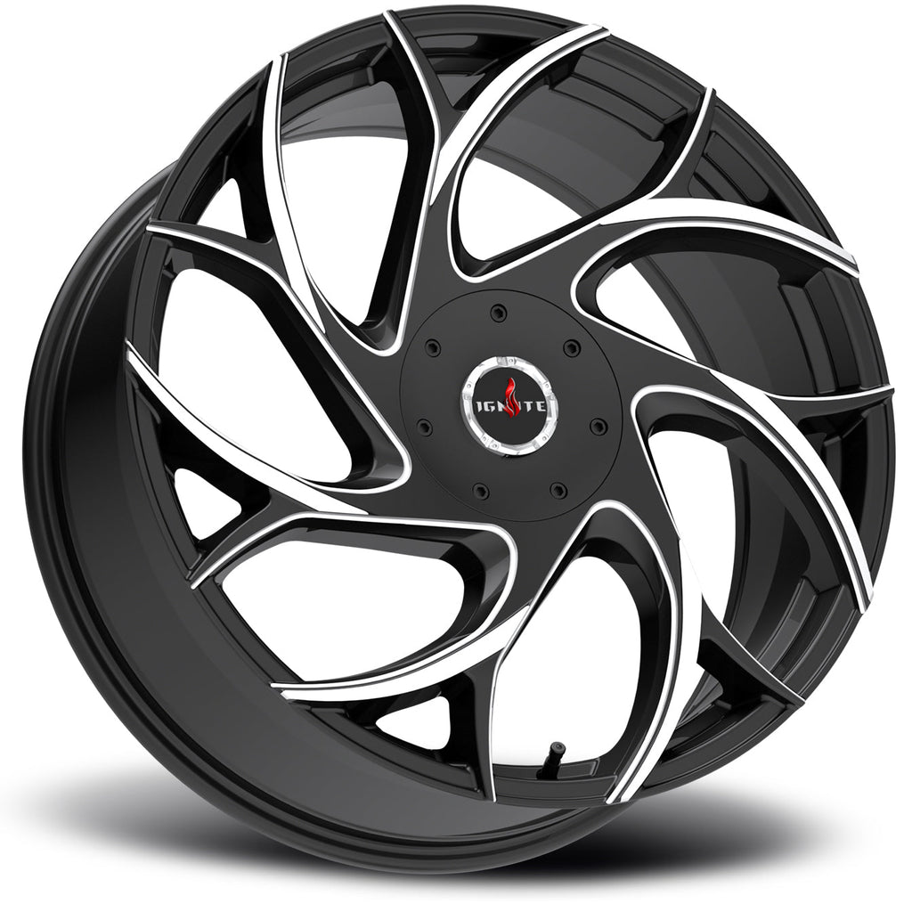 Inferno Gloss Black Milled Tips