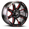M08 Gloss Black Candy Red Milled