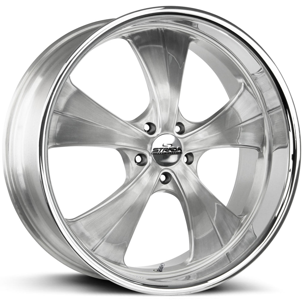 Old Skool Brushed Face Silver Milled Stainless Steel Lip
