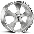 Old Skool Brushed Face Silver Milled Stainless Steel Lip