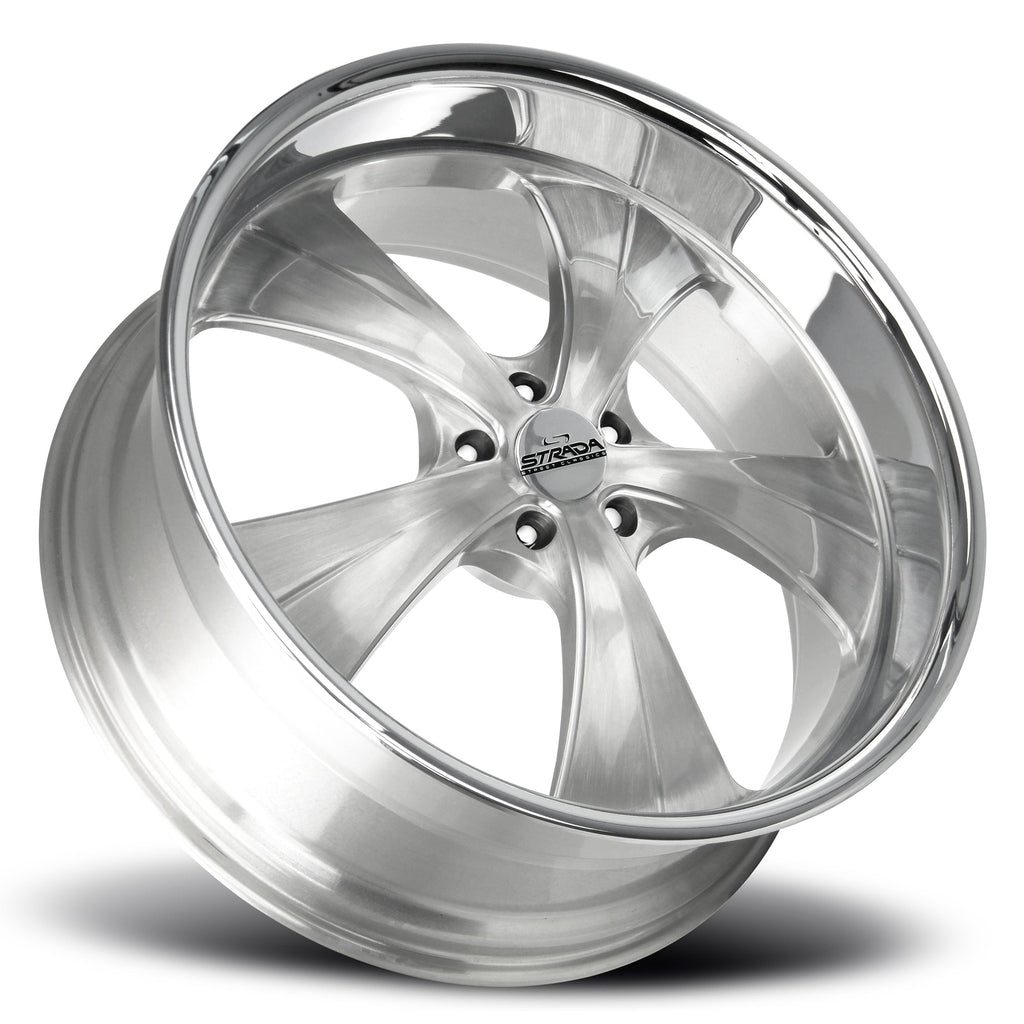Old Skool Brushed Face Silver Milled Stainless Steel Lip