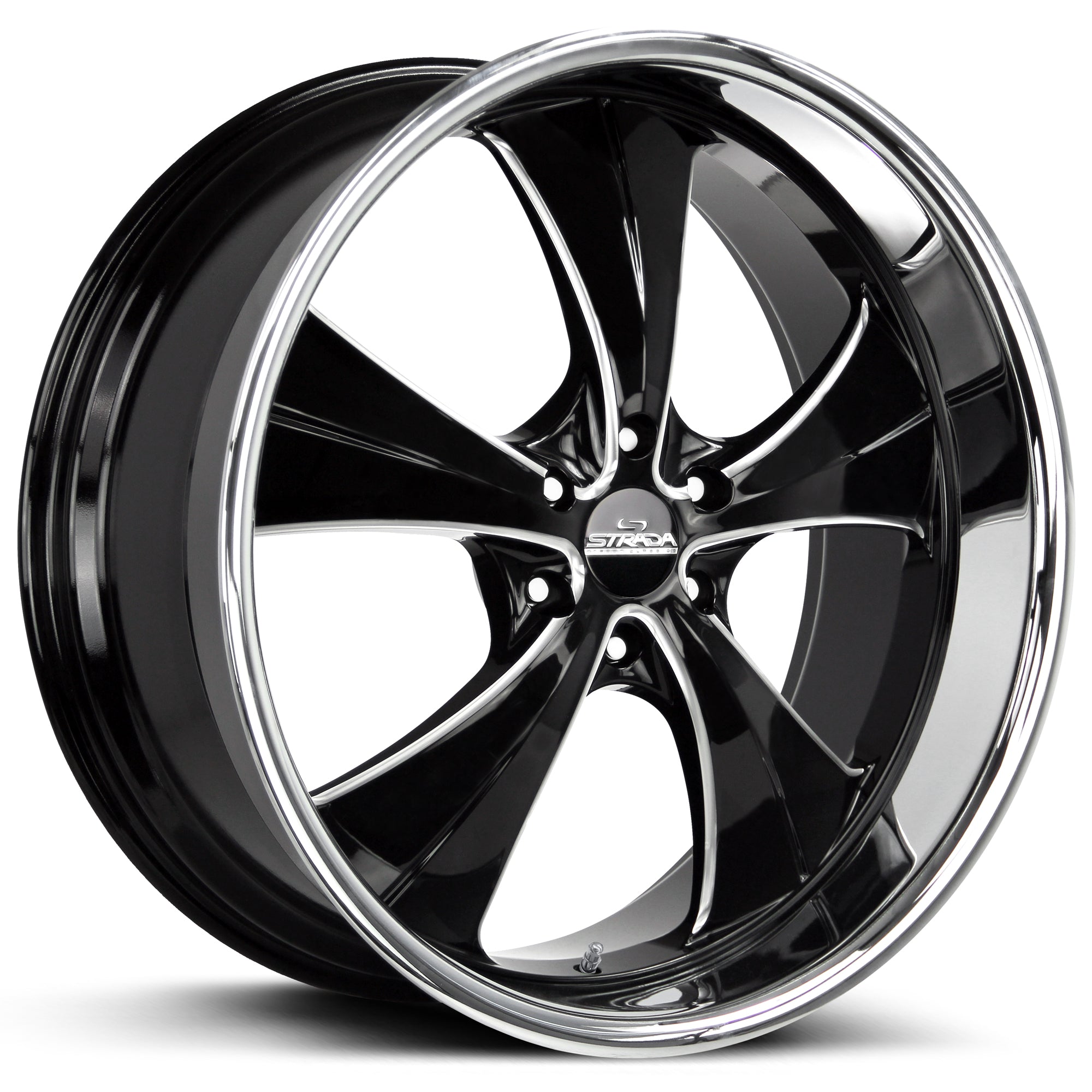 Old Skool Gloss Black Milled Stainless Steel Lip