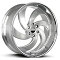 Retro 6 Brushed Face Silver Milled Stainless Steel Lip