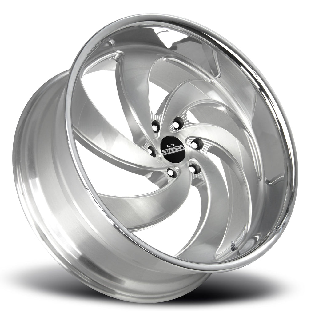 Retro 6 Brushed Face Silver Milled Stainless Steel Lip