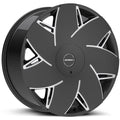 Turbina Gloss Black Milled